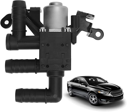 Miniatura 3 de Válvula de control del calentador de coche, metal negro de la válvula del calentador del sistema de enfriamiento CT43-18C310-AB para el vehículo