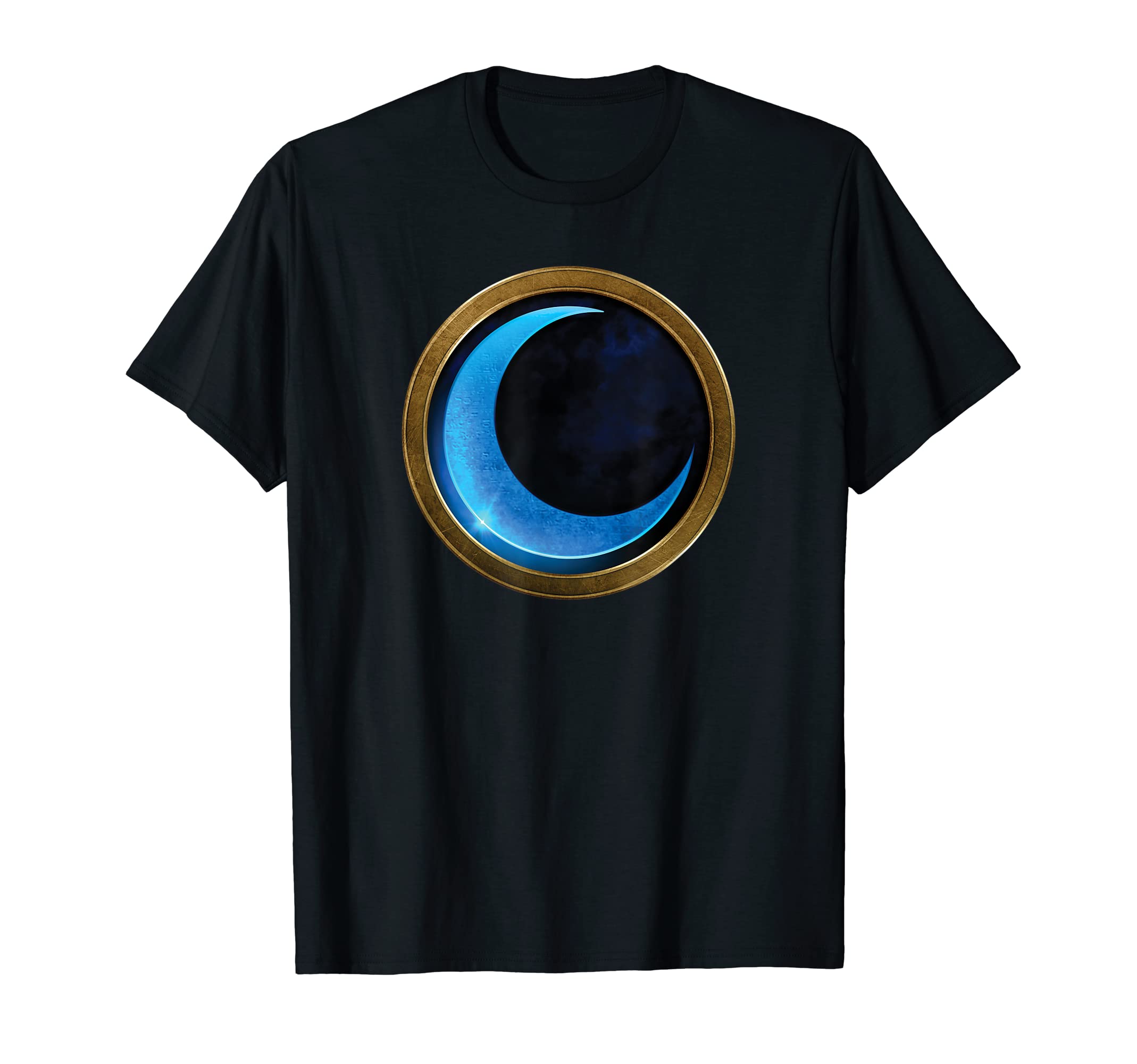MarvelMoon Knight Blue Crescent Logo T-ShirtOEKO-TEX STANDARD 100