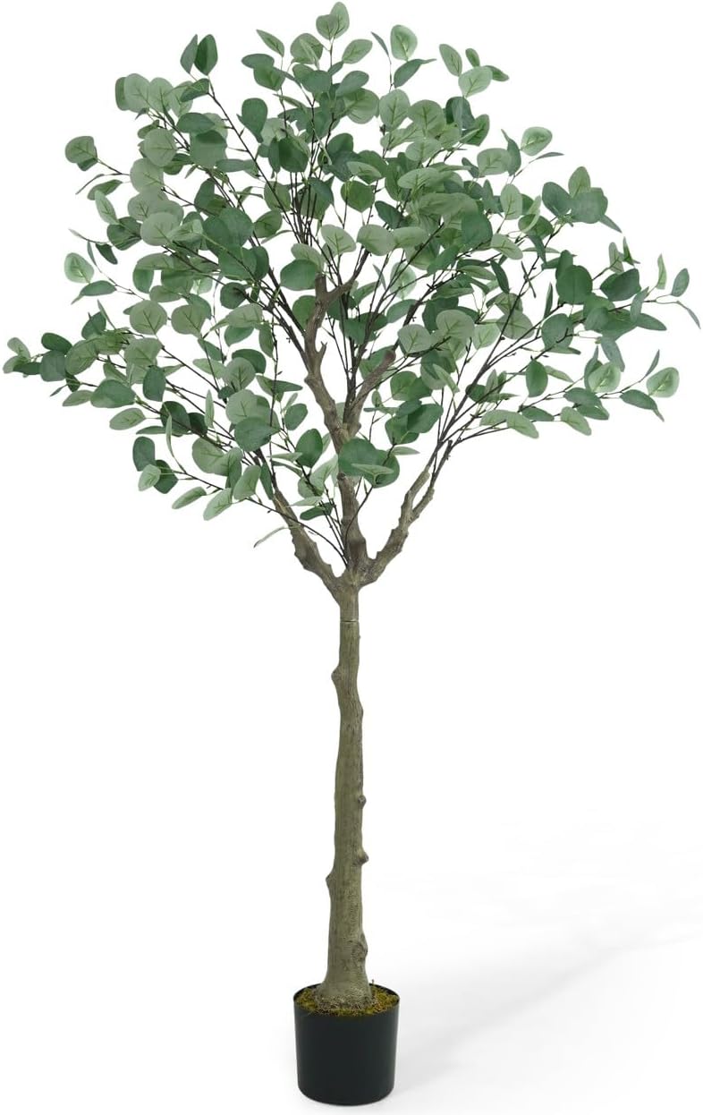 Fencer Wire 5 Feet, 60 Inch Artificial Eucalyptus Tree