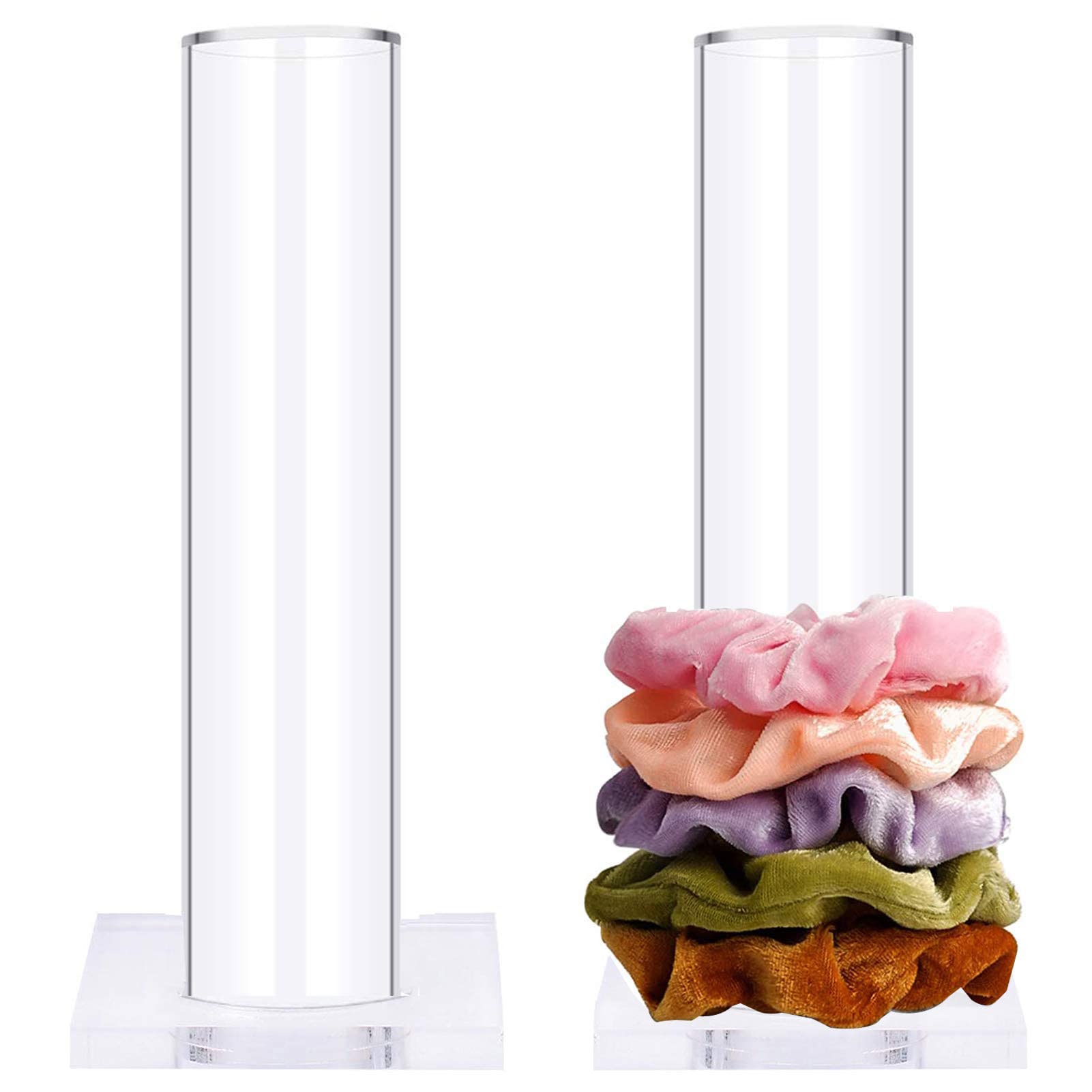 Accessori per ragazze Scrunchies per capelli Organizer Tube supporto per elastic