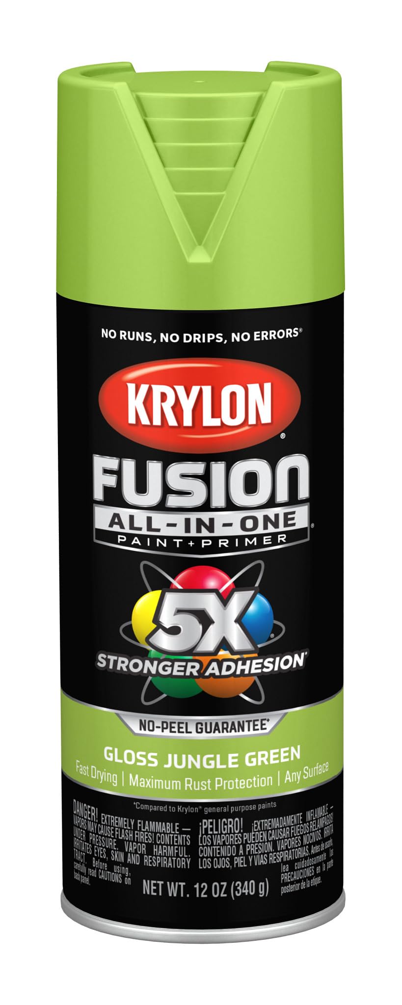 Krylon K02712007 Fusion All-in-One Spray Paint, Jungle Green