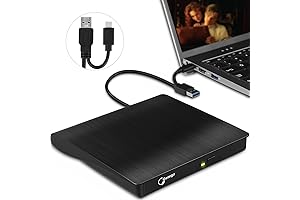 External CD Drive for Desktop - USB 3.0 TYPE C USB C External DVD Player