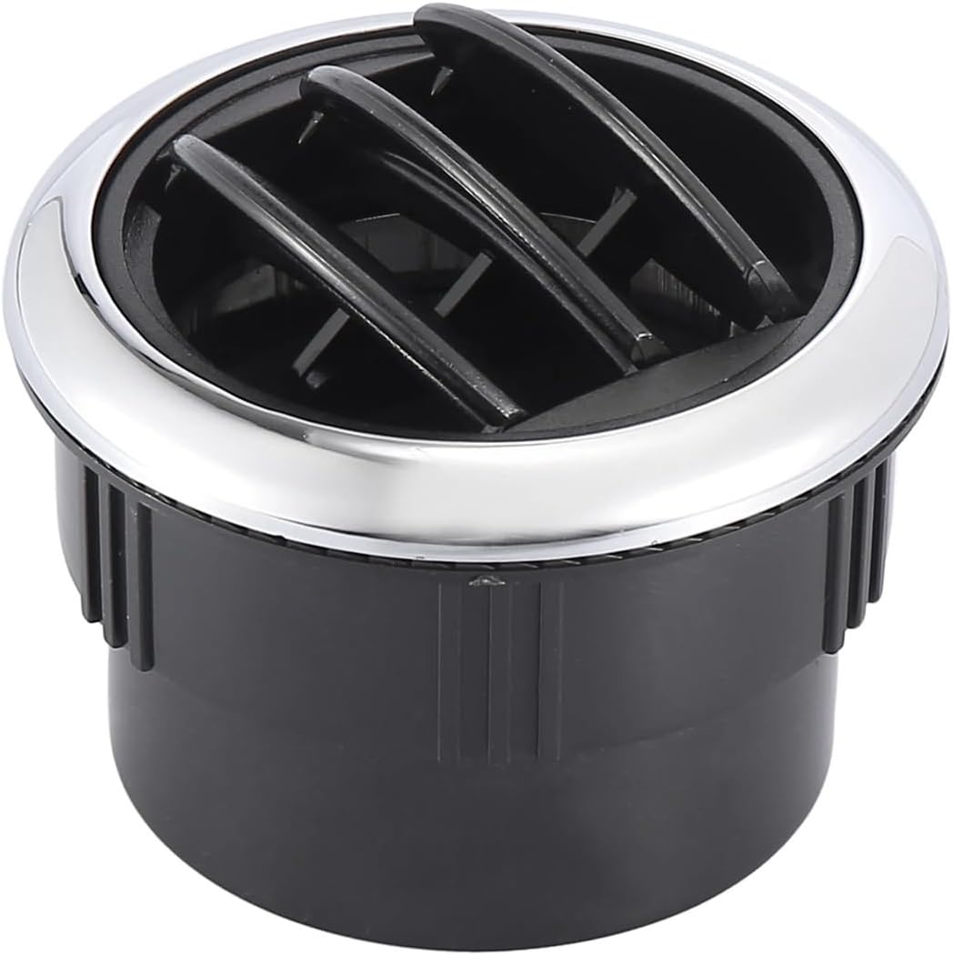 Lawsen Rv Vent Knob 4-Pack Round AC Air Vent Louver, Electroplate Knob for RV Bus Boat Caravan(A Type)
