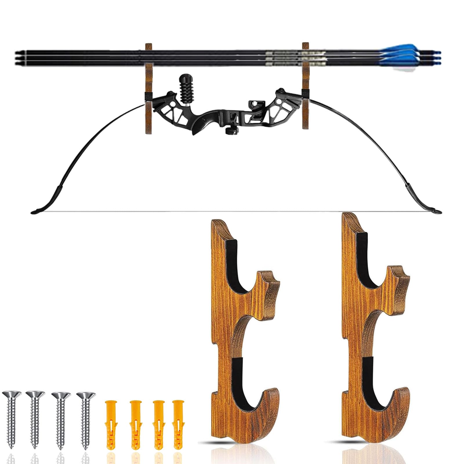 Photo 1 of ERMMZHZW Bow Wall Hanger,Bow Mount,Compound Bow Wall Mounts,Suitable for organizing Bow and Archery Accessories (1)