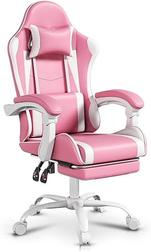 Silla de oficina ergonómica Auto Dynasty para juegos, silla de oficina de respaldo alto con soporte lumbar ajustable, enlace de reposabrazos,