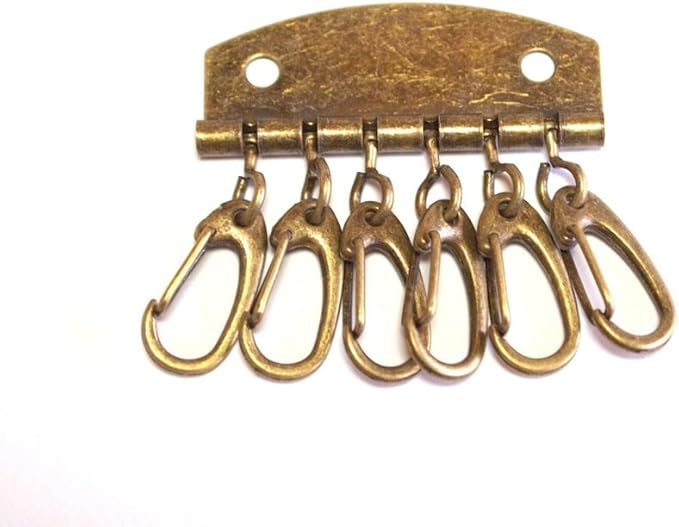 Amazon Co Jp 手作り用 6連 キーホルダー パーツ キーケース 金具 キーリング 10個セット ホビー 通販