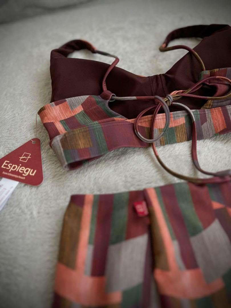 Espiegu ビキニsetボルドー［M-L］ ファッション