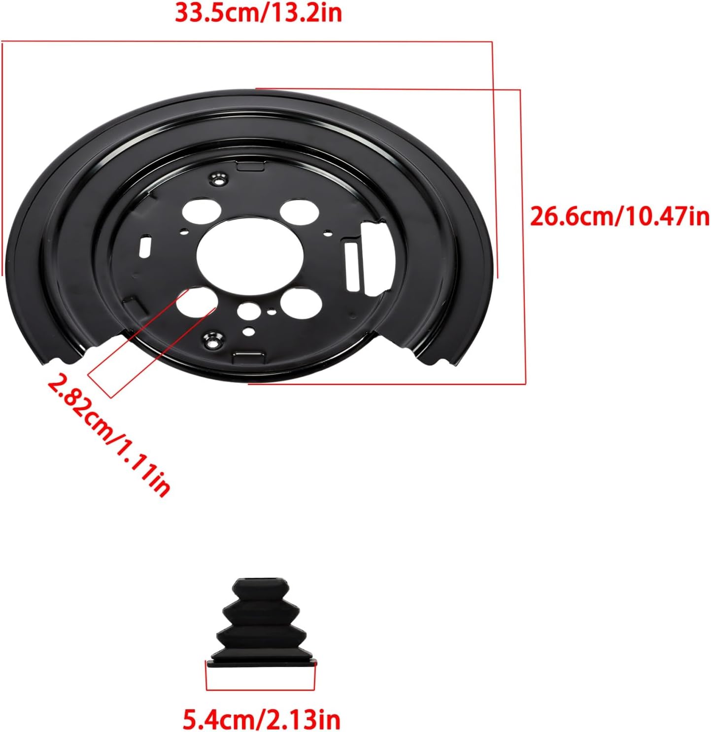 labwork Pair of Brake Dust Shield Splash 924-235 Replacement for Ram 1500 2015-2019 4779823AC