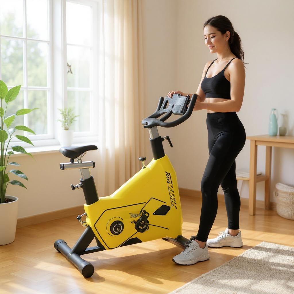 Gym24 Commercial Spin Bike -XXX Fly Wheel 28 Kg Weight Capacity 200 kg Max User Weight
