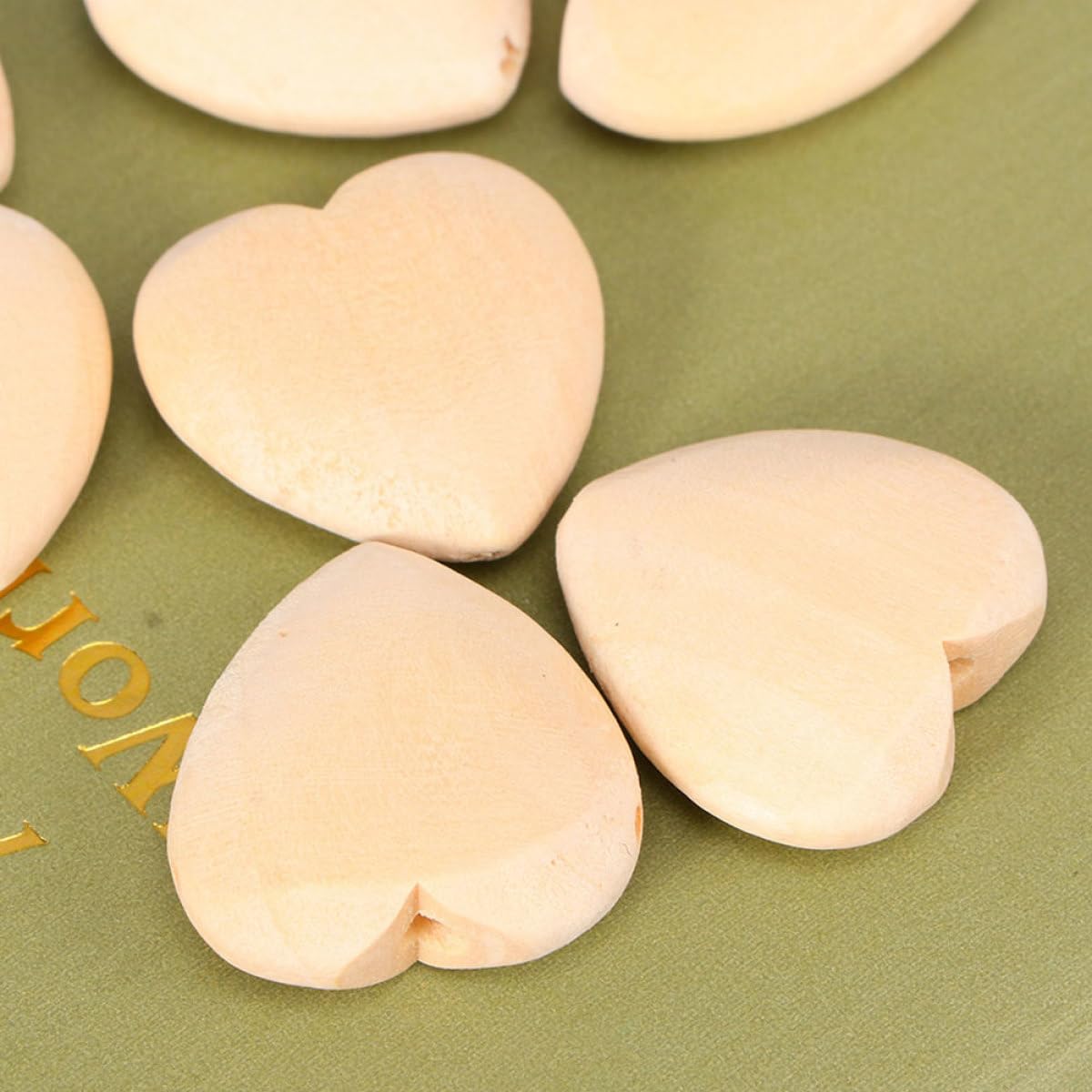ibasenice 150 Stk Log Farbe Pfirsichherz Girlandenperlen Selber Machen Liebe Abstandsperlen Unfertige Valentinsperlen Holzherzen Zum Basteln Herz-anhänger Schmücken Charme Kind Hölzern