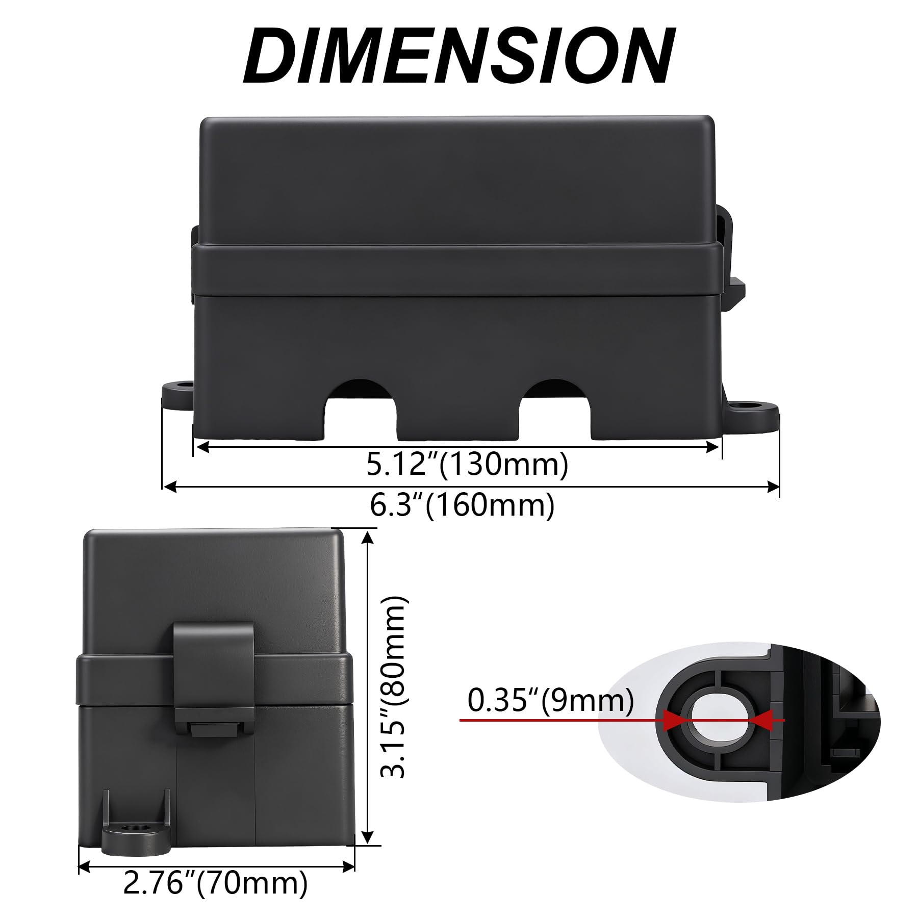 Scatola di fusibili e relè 12 V, relè 4 x 4 poli 80A e 12 fusibili ATC/ATO, per auto, camion e jeep