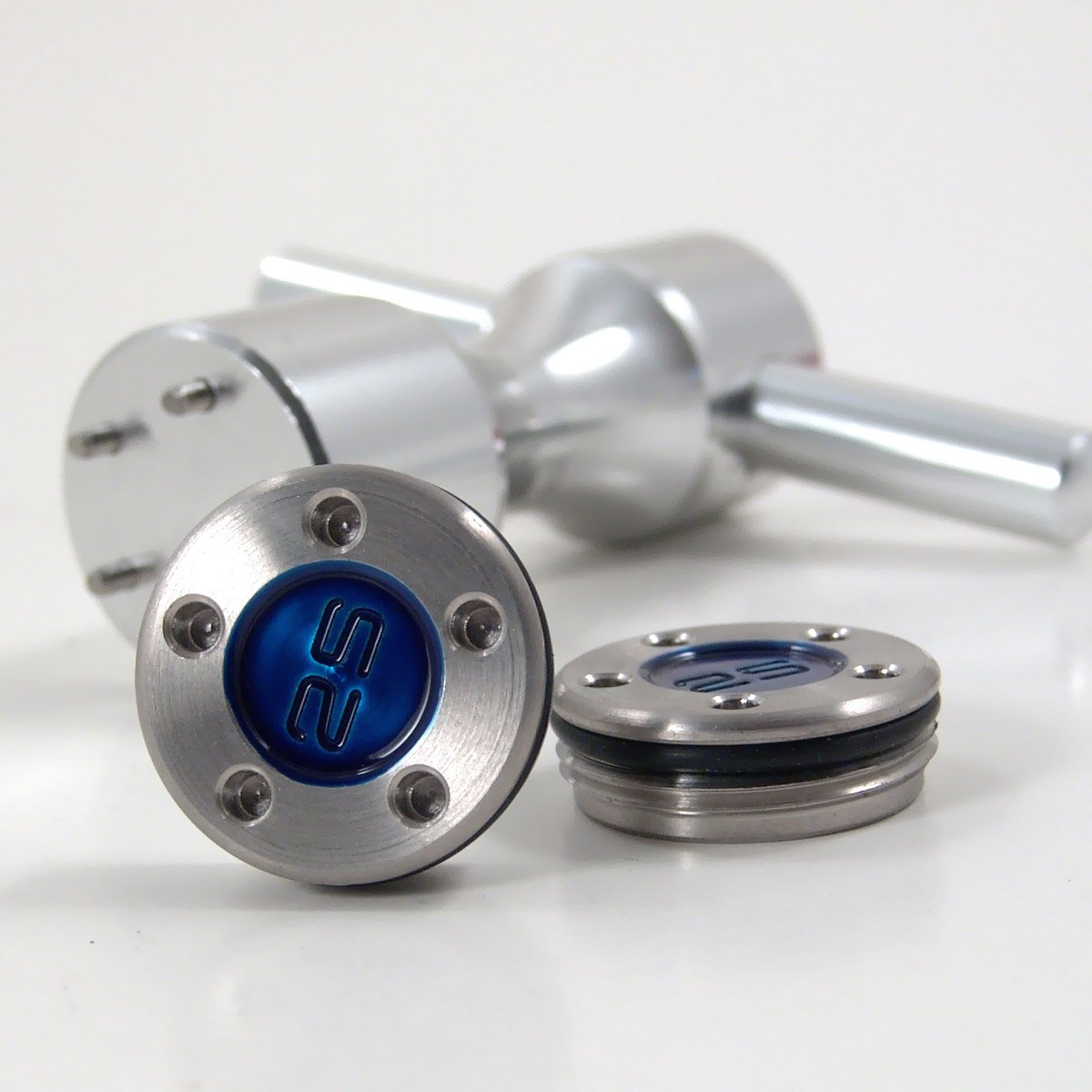 19th Hole Custom Shop 2 of 25g Blue Weight for Scotty Cameron Putters with Wrench Tool (Silver)