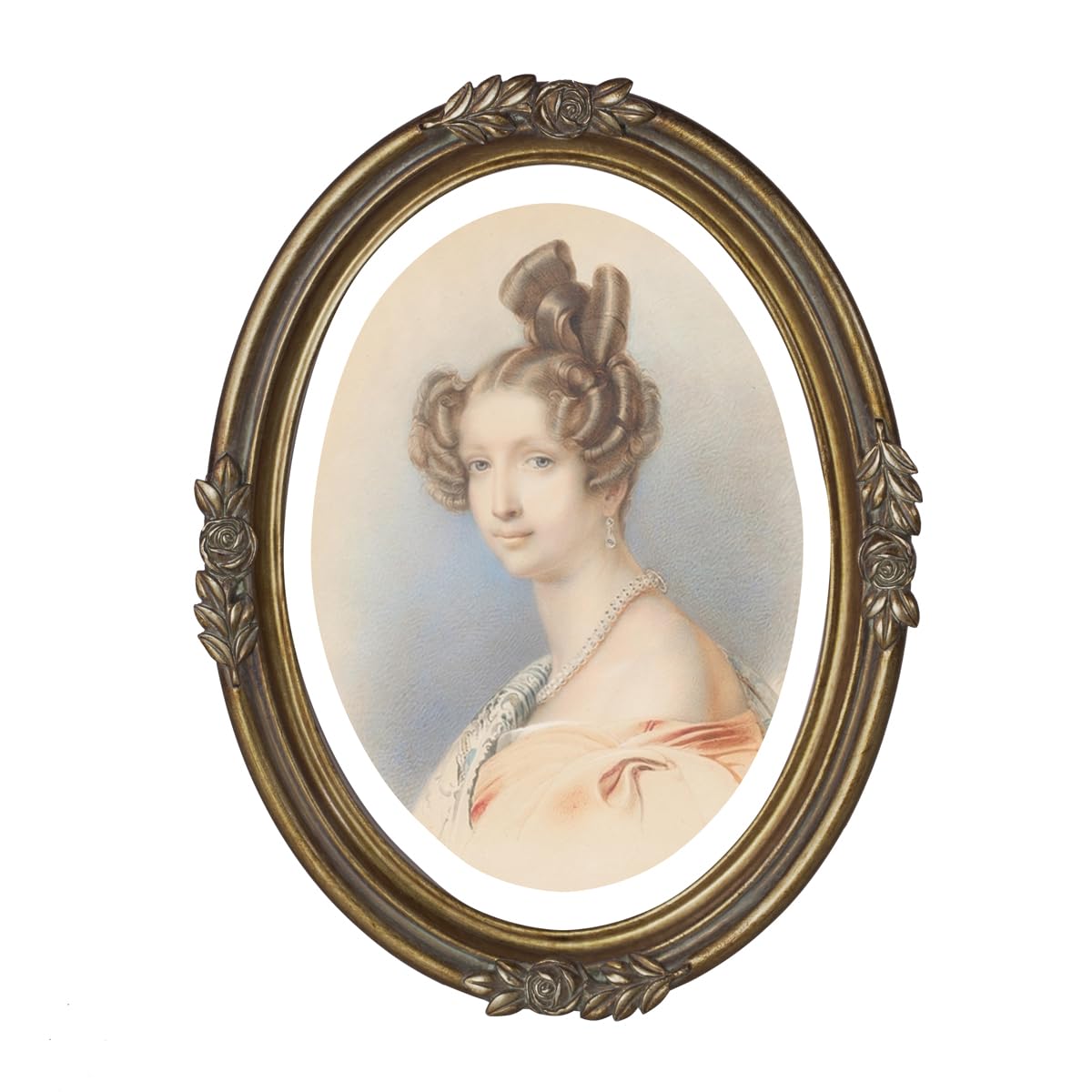 * antique flame ୨୧* オーバル型 かわいいアンティークフレーム Amazon.com - WINPLUS+ Vintage Picture Frame 5x7 Luxury Antique