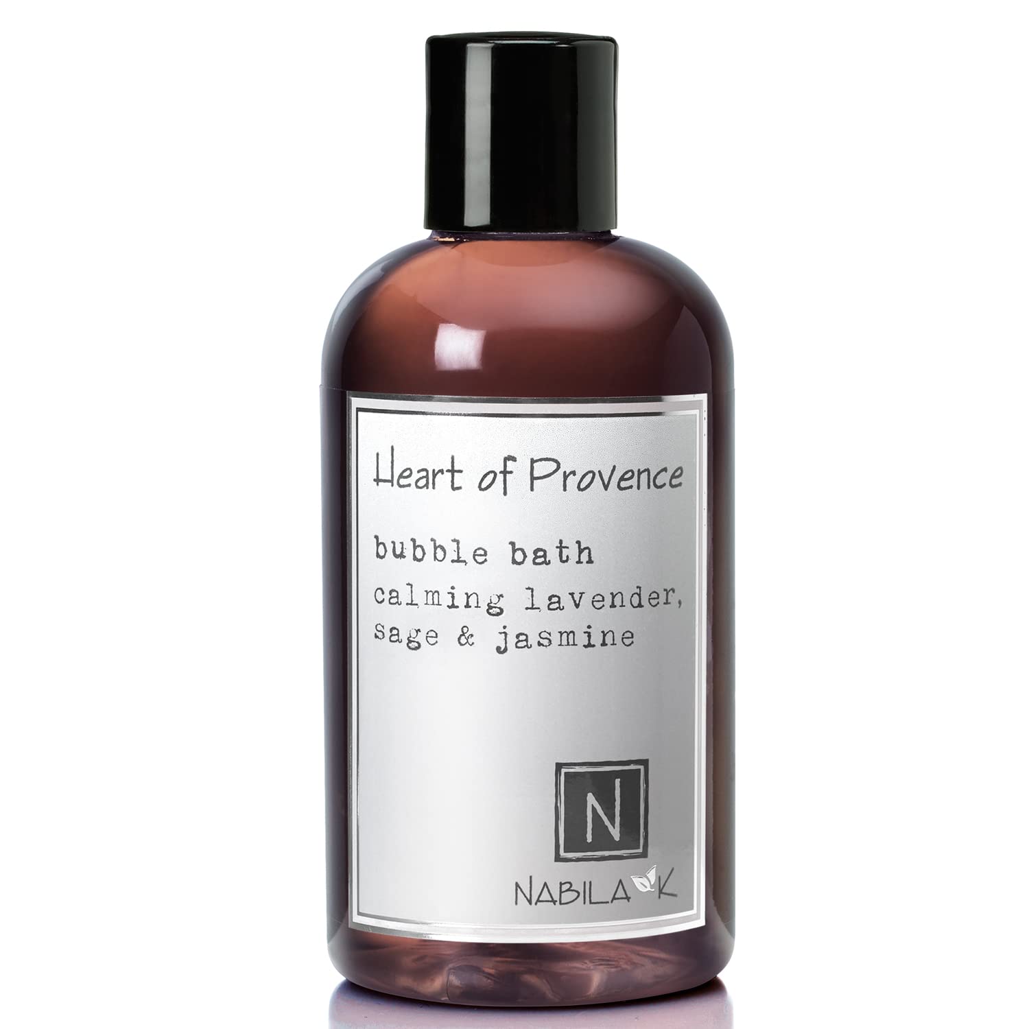 Heart of Provence Bubble Bath with Lavender, Sage & Jasmine Scent by Nabila K - Essential Oils, Natural Ingredients for Sensitive Skin, Gentle,