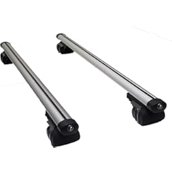 Baca Citroen Berlingo 2021 Summit SUM-003 Barras de techo semi universales (par de) para automóviles con rieles, aluminio de 1.35 m de longitud, juego de 2