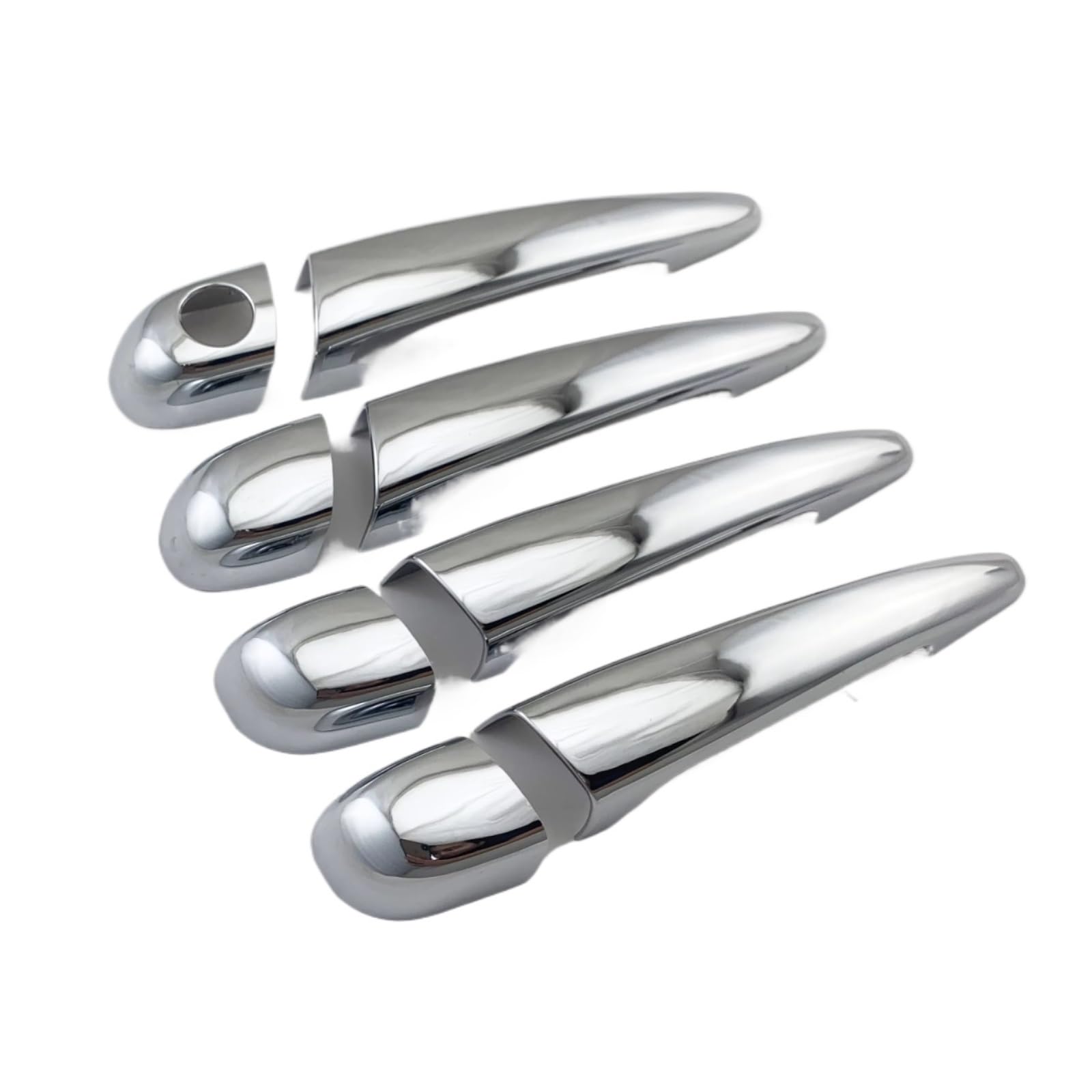 Jjrfvbgt 4Pcs Door Handle Trim Compatible With E46 330 330Ci M3 1996 1997 1998 1999 2000 2001 2002 2003 2004 2005 Abs Lhd Exterior Door Handle Cover(4Pcs)