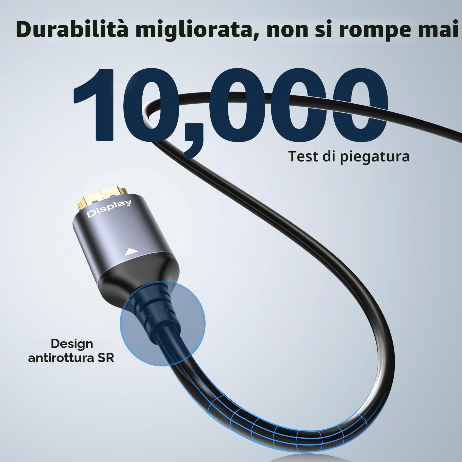Cavo HDMI 8K Fibra Ottica 15m, HDMI 2.1 Ultra Alta Velocità 48Gbps, Supporta 8K@60Hz, 4K@120Hz, HDR dinamico, eARC, HDCP 2.2/2.3, Compatibile con PS5, Xbox, TV, proiettore, monitor