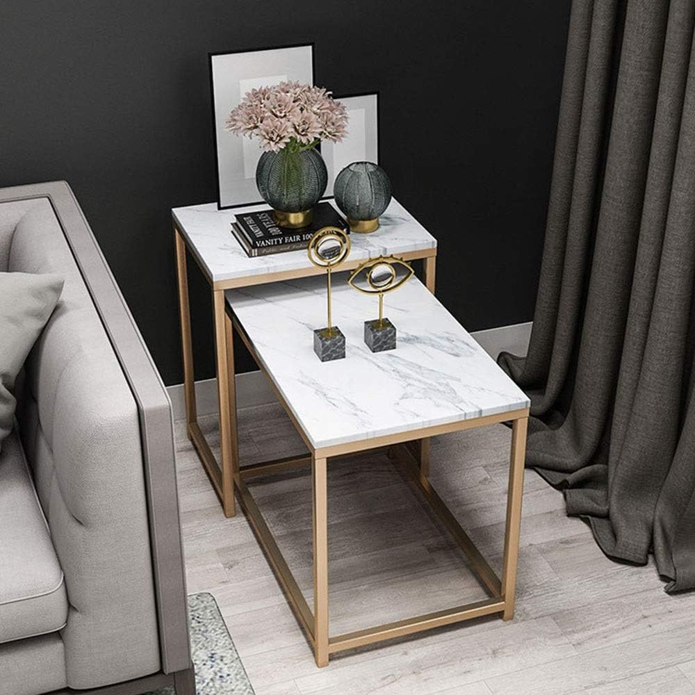 Nesting Tables, Set of 2 Coffee Table Side Table End Table