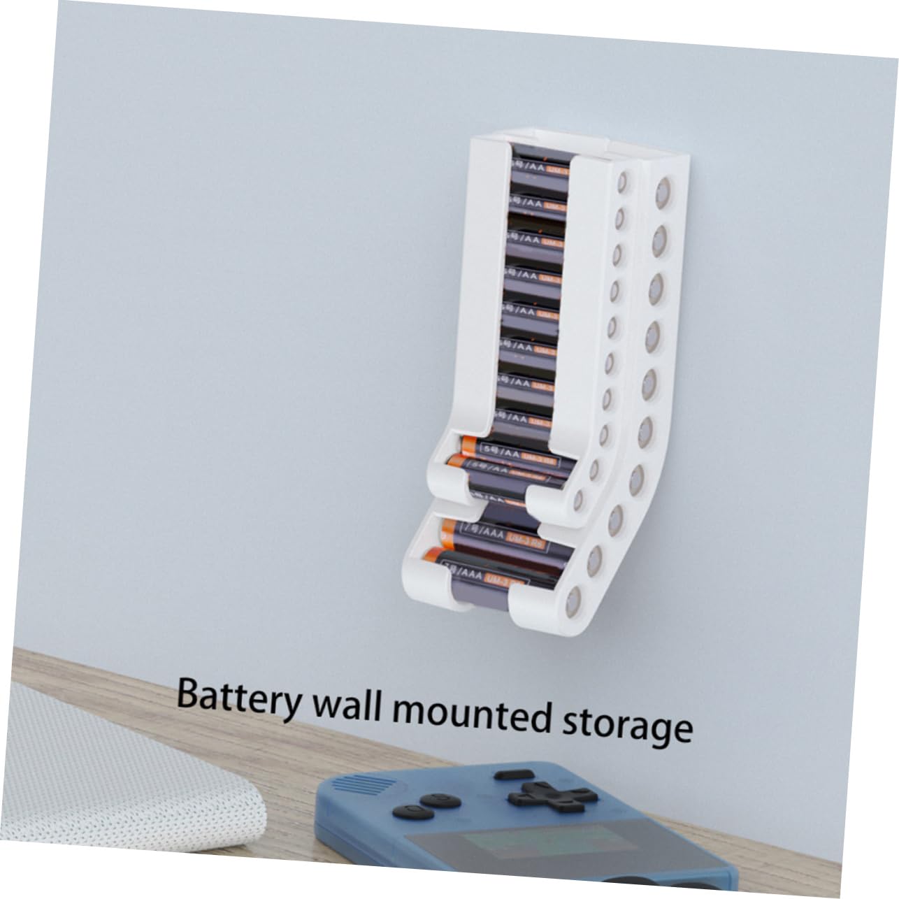 OSALADI 4stücke Batterie Organizer Wandhalterung Für Aa Aaa Batterien Platzsparender Aufbewahrungsständer Mit Robustem Design Einfacher Zugriff Batterien Für Zuhause Und Büro
