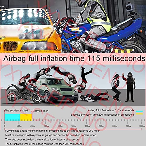 YXYECEIPENO Colete inflável para hipismo e motociclismo com airbag profissional sistema de airbag de