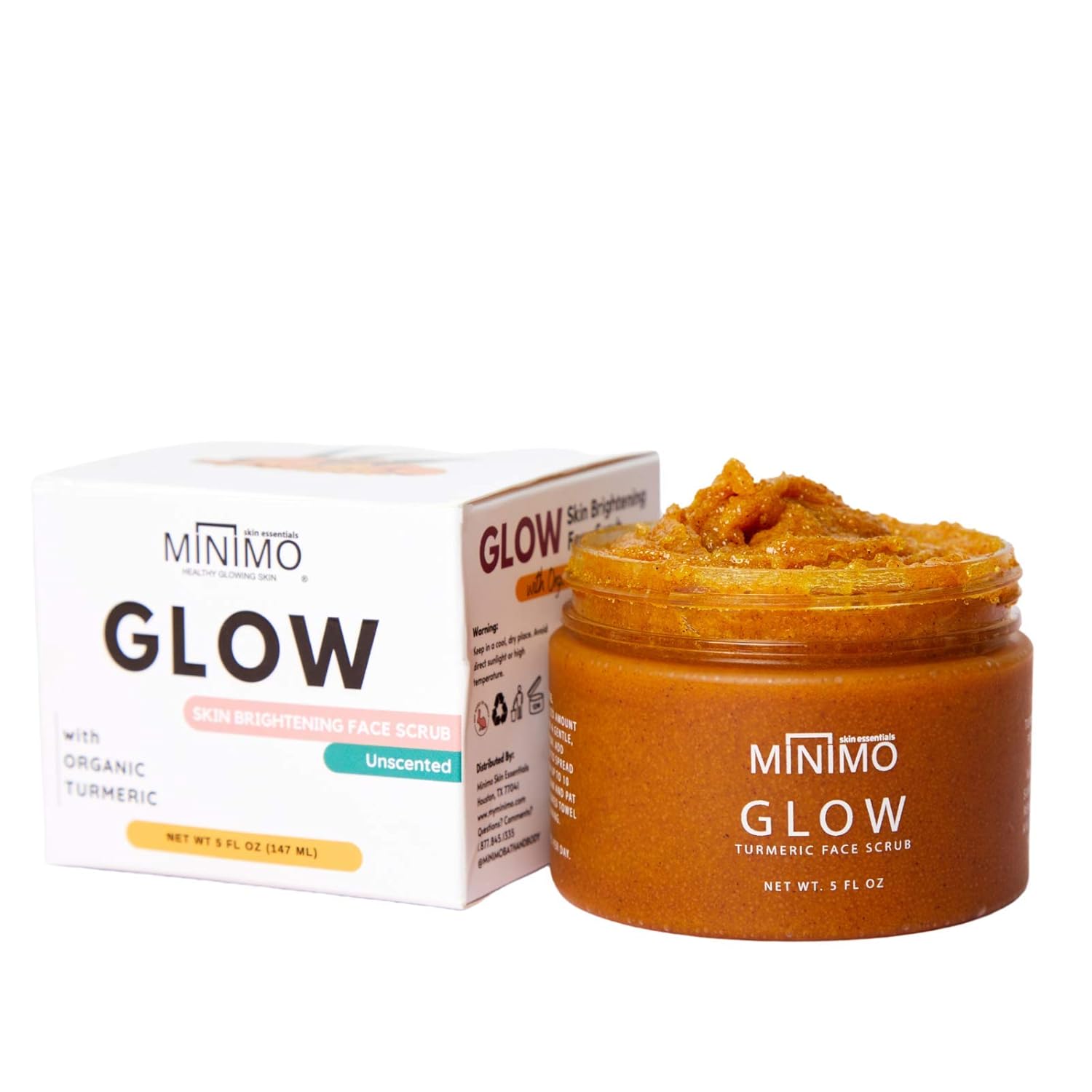 Minimo Glow Lemon Cake Skin Brightening Face Scrub for Dark Spots : Beauty & Personal Care