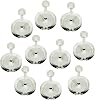 LITKO 27mm Circular Flight Stand Kit | Compatible with Star Wars: Legion | Miniatures | 6mm Clear Acrylic Base with 1.25 inch Peg | 10 Pack