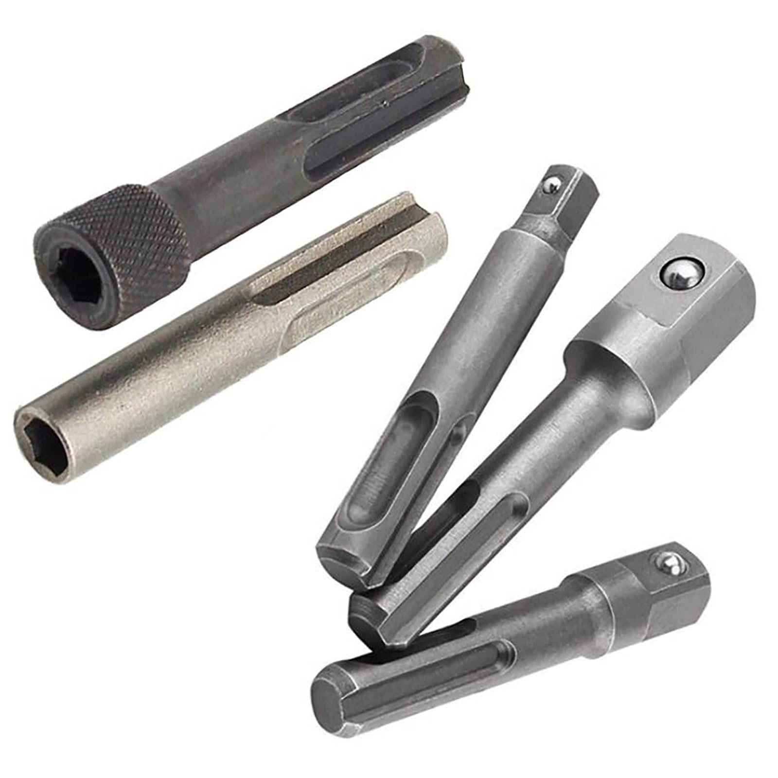 Drill Bit SDS Screwdriver Bit SDS Plus 1/4 Hex Socket Driver Hammer Drill Bit Adapter, 5PCS