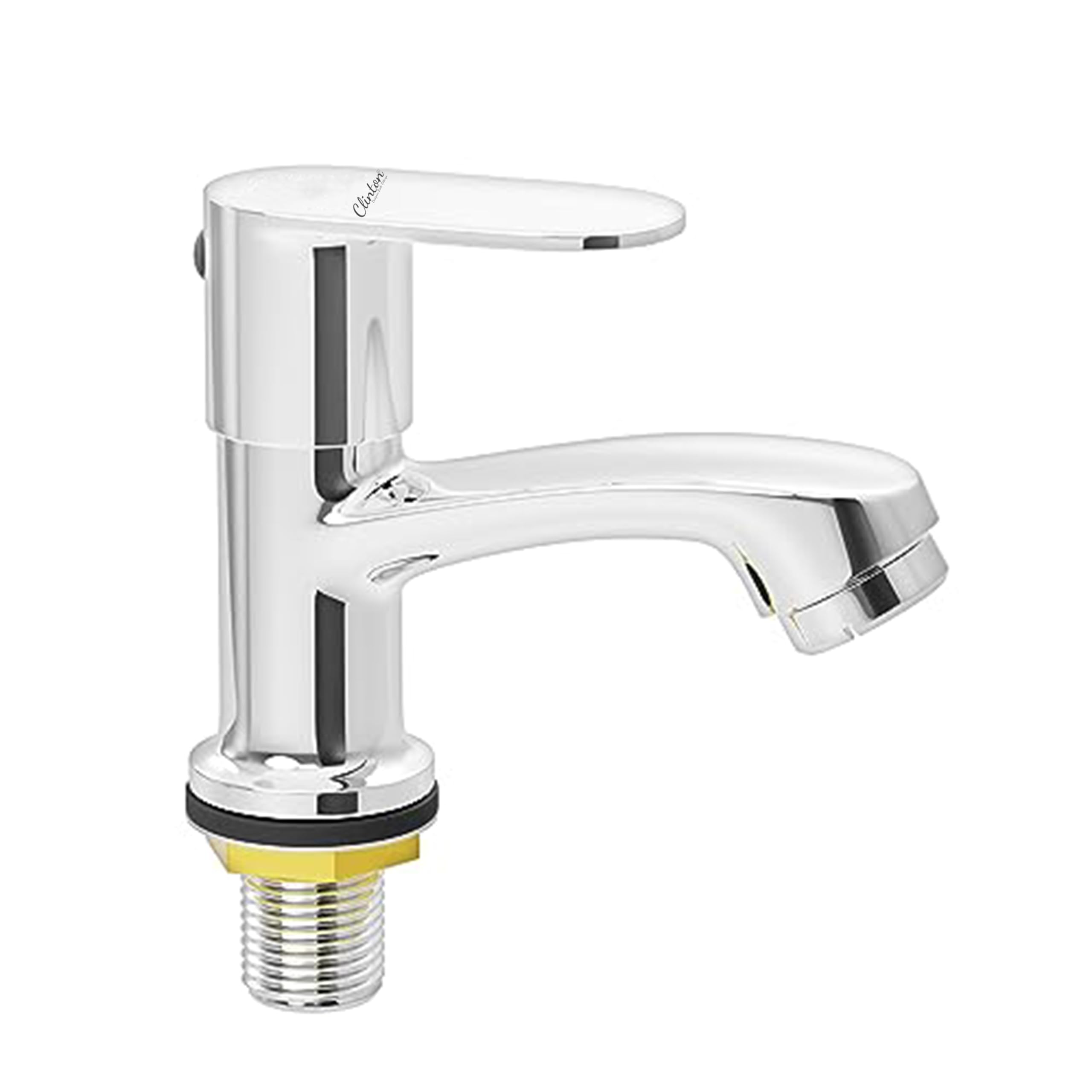 Clinton Opal Brass Pillar Tap for Wash Basin | Pillar Cock | Quarter-Turn | Ceramic Disc Cartridge | Foam Flow | Chrome (Silver) (B0D4G5PYJQ) Amazon Price History, Amazon Price Tracker