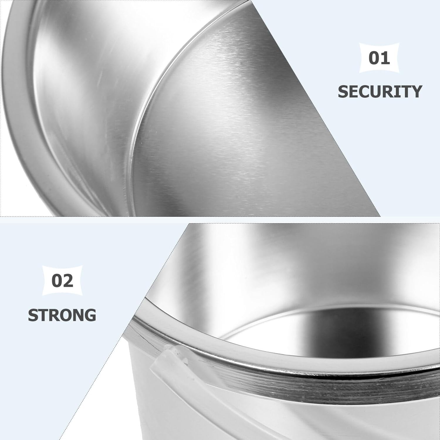 Healeved Wax Warmer Replacement Pot Aluminum Inner Pot for Hair Removal Wax Melting 4.72 X 4.72 X 2.48 in Replacement Accessory Easy to Clean