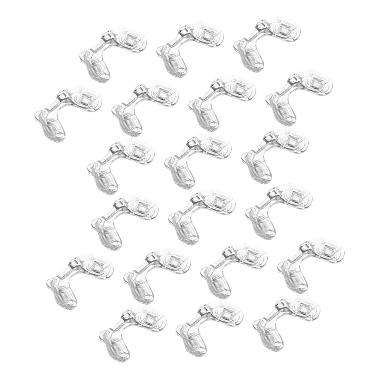 Mikikit 10 Paires de Plaquettes Nasales en Silicone pour Activités en Extérieur pour Lunettes Garçon et Filles Support de U Antidérapant Double Trou