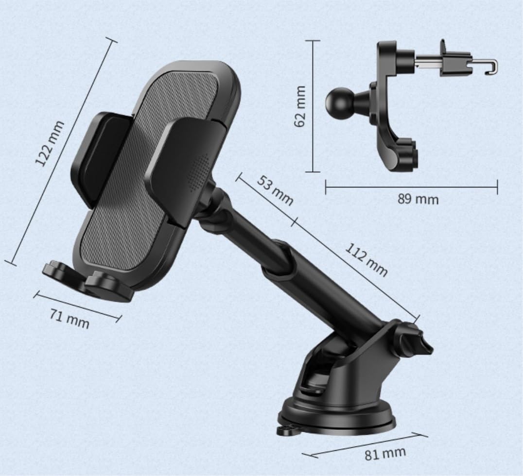Soporte Móvil Soporte De Teléfono Apto para Conductores Camiones Automóviles Mejorados Universales Tablero Manos Libres Breeze Vent Móvil para Coche(A)