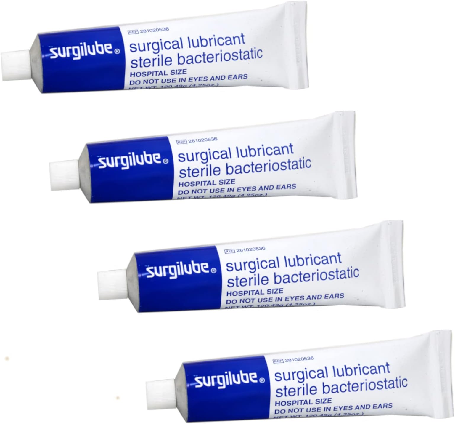 Surgilube Surgical Lubricant Sterile Bacteriostatic Jelly - 4.25 Ounces Each (Value Pack of 4)