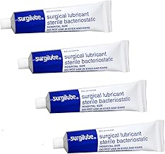 Surgilube Surgical Lubricant Sterile Bacteriostatic Jelly - 4.25 Ounces Each (Value Pack of 4)