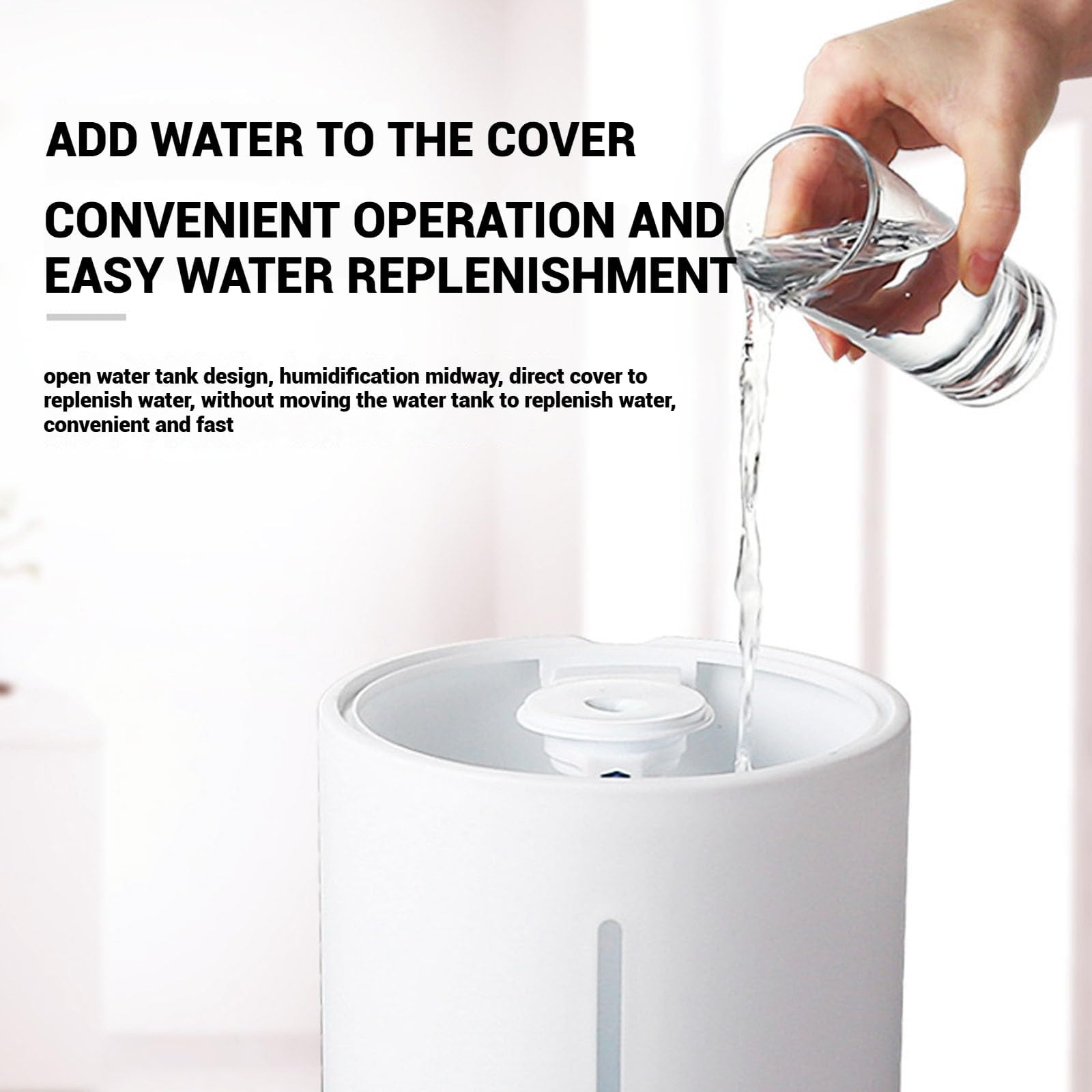 Humidificador de Relleno Superior, Difusor de Aceite Esencial 300ML/H