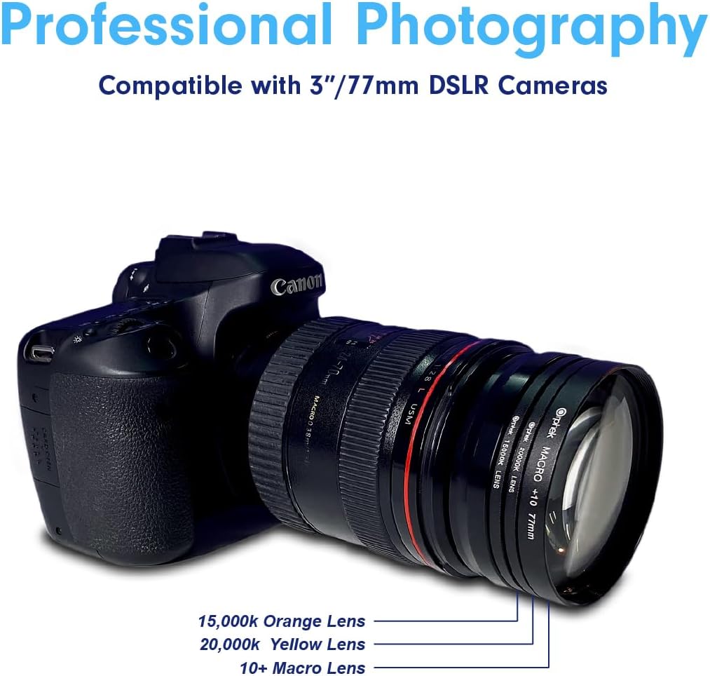 Orphek Omini 77mm Lens Kit for Aquariums and Cameras for Better Viewing and Photography