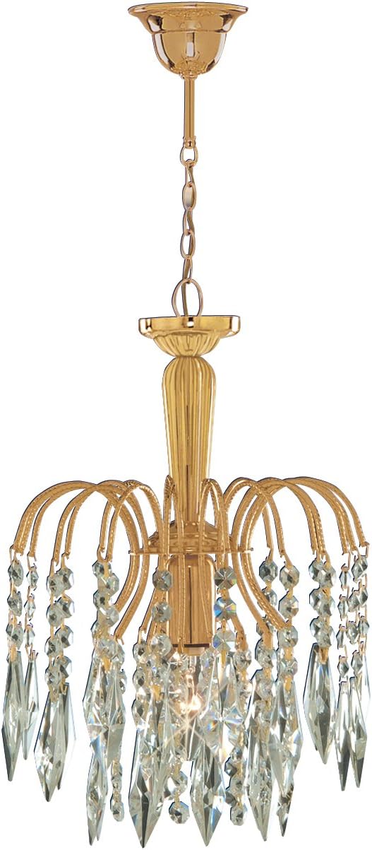 Searchlight 6271-1 Waterfall Gold 1 Light Ceiling Pendant