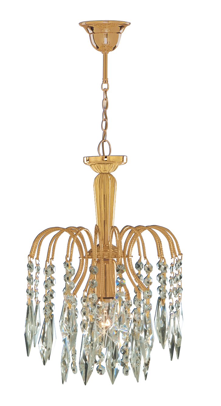 Searchlight 6271-1 Waterfall Gold 1 Light Ceiling Pendant