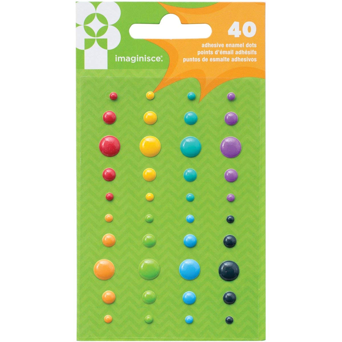 Creative Converting Family Fun Enamel Dots (40 Pack)