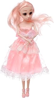 عروسة بلاستيكية جميلة مع شعر أشقر طويل وفستان أنيق للبنات - متعددة الألوان، من اكسسوريز شوب