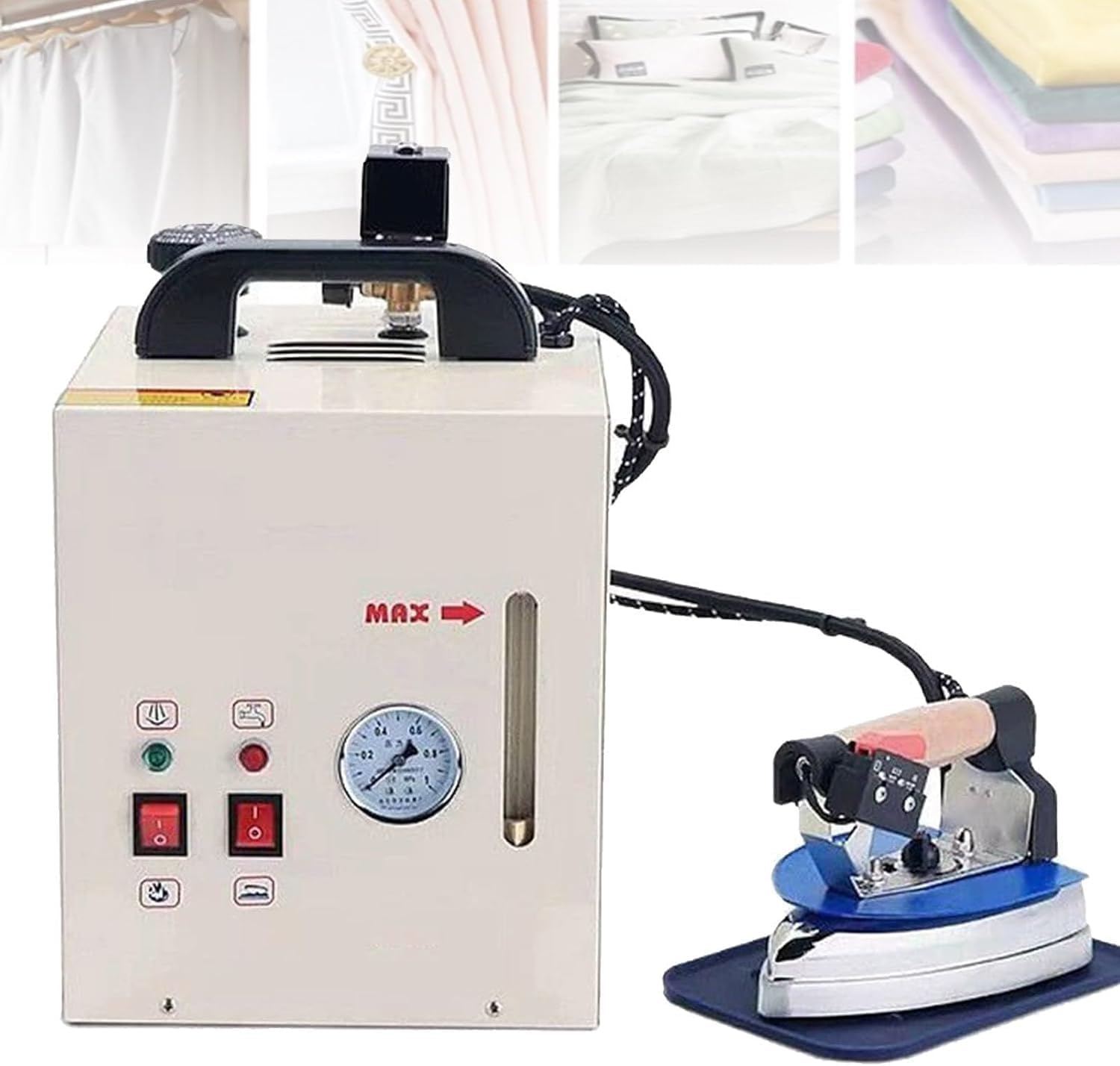 Electric Steam Iron 1600w Boiler,Industrial Steam Ironing Station,900w Iron Steamer,4l Garment Steamer,for Clothes for Clothing Stores/Dry Cleaners/Laundry Tailor Studios