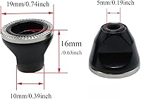 Vista 6 de Tuerca de varilla de liberación rápida de bicicleta M5 Tuerca de eje de bicicleta Tuerca de cubo de engranaje fijo-2 piezas