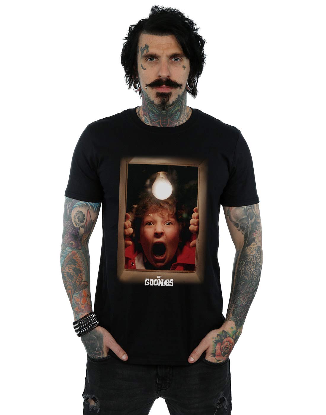 Absolute Cult The Goonies Men's Chunk Scream T-Shirt Black X-Large