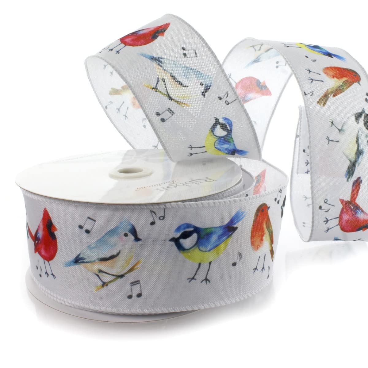 Ribbon Traditions Winter Songbirds Wired Ribbon 2 1/2