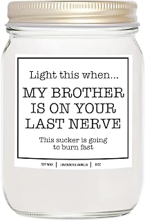You Nique Designs Funny Sister in Law Gifts Funny Soy Candle 8oz - Sister in Law Birthday Gift Ideas - Future Sister in Law Wedding Gift - Mothers Day Gifts for Sister-in-Law (Lavender & Vanilla)