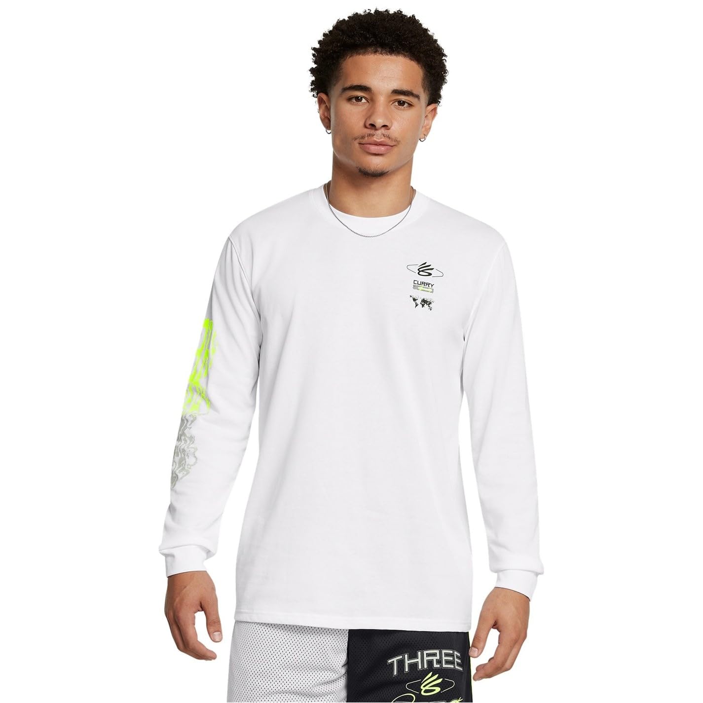 Under Armour Curry Verbiage - Camiseta de manga larga para hombre