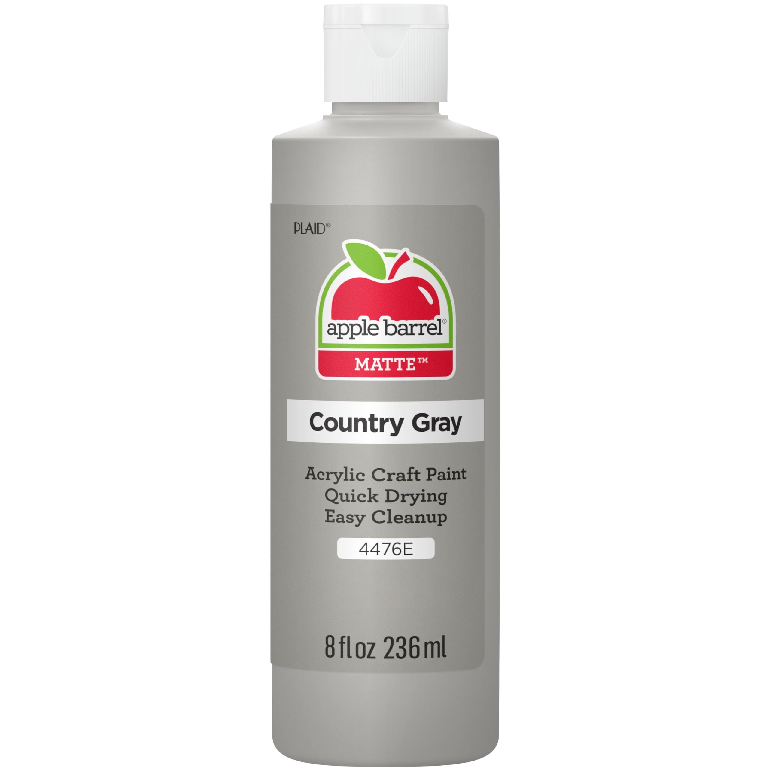 Apple Barrel Acrylic Paint in Assorted Colors (8 oz), 4476E Country Gray- Pack of 1