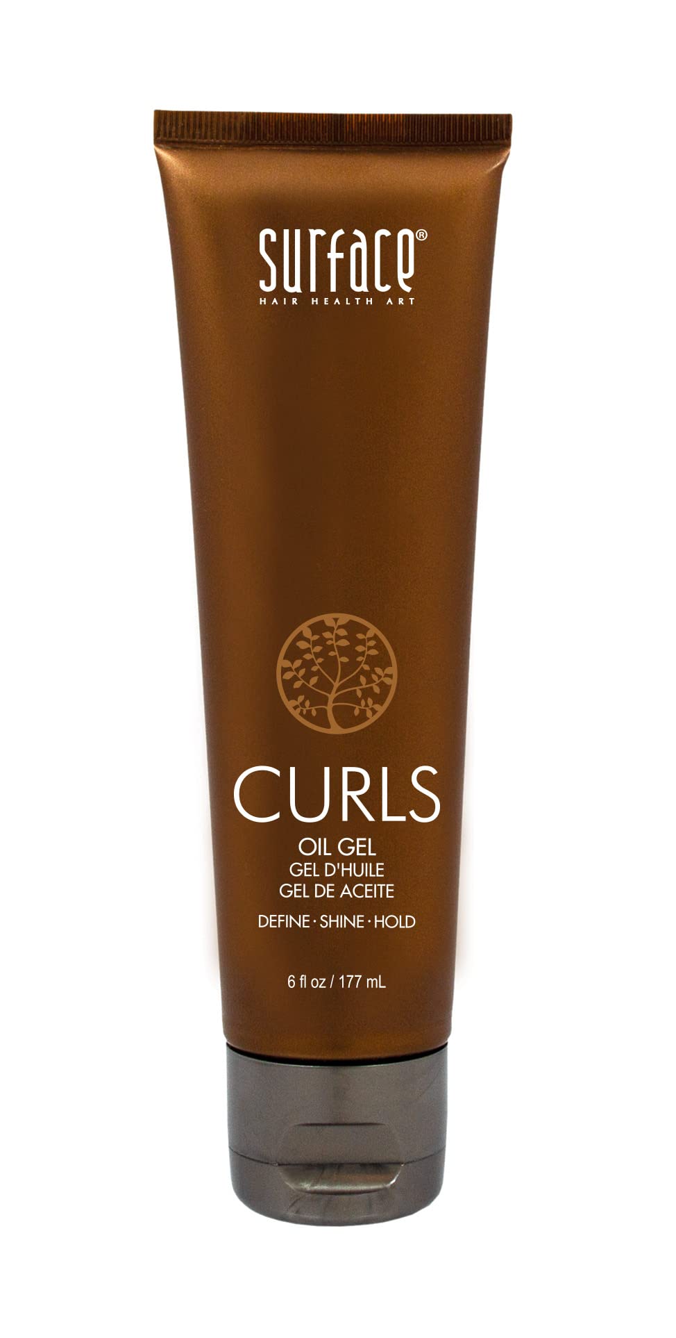 SURFACE Hair Curls Oil Gel – Defines, Adds Shine, and Provides Frizz Free Style Longevity - 6 fl oz