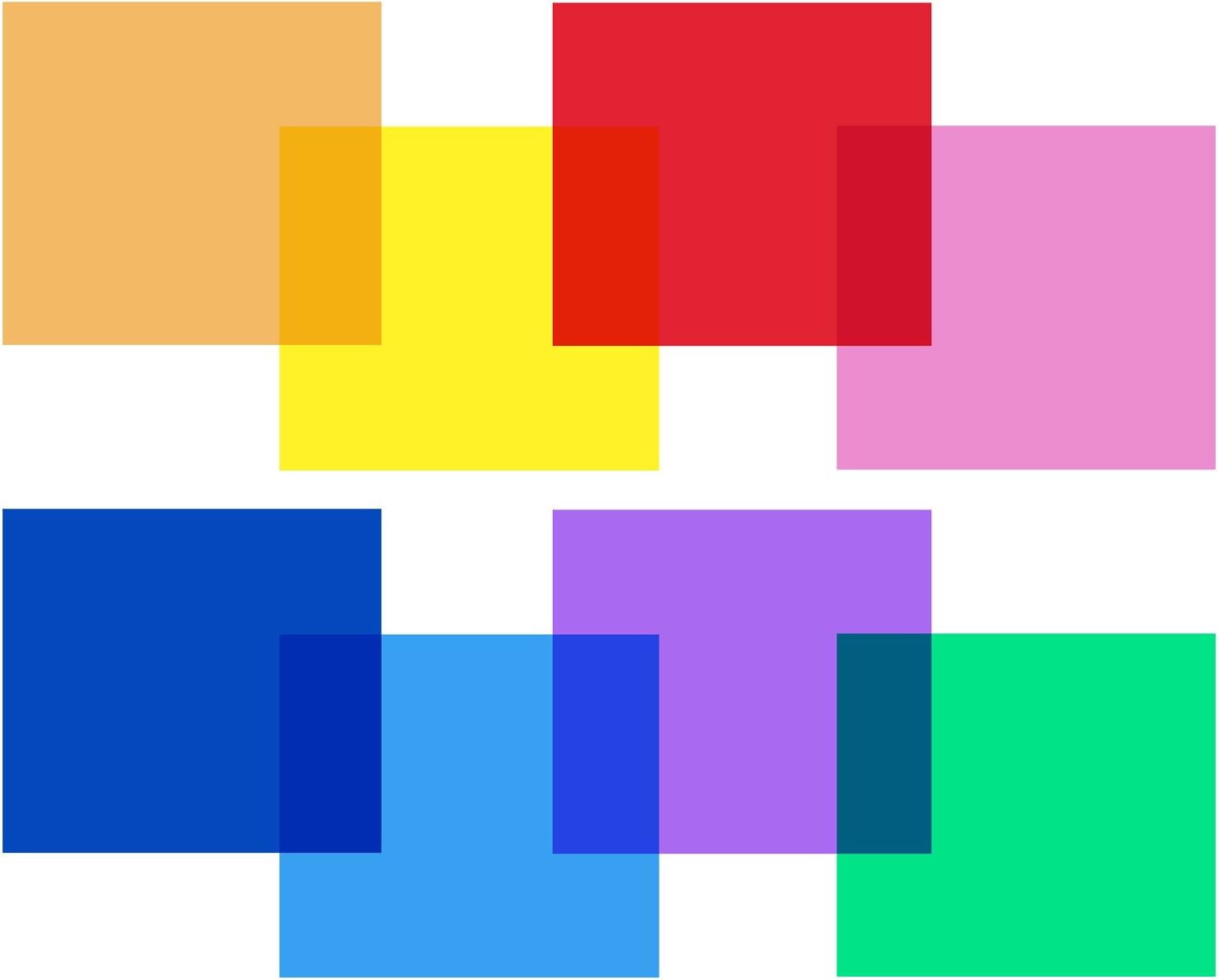Neewer 12 x 12 inches 8 Packs Transparent Color Correction Lighting Gel Filter in 8 Colors