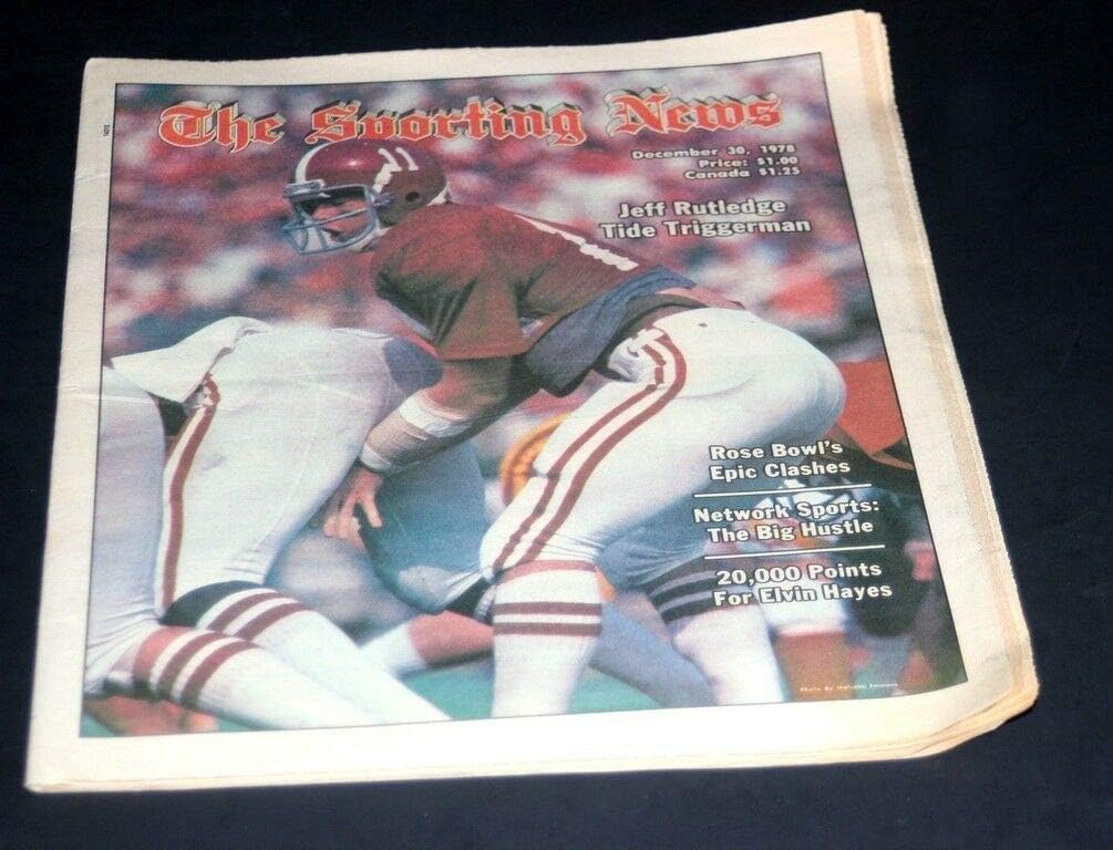 THE SPORTING NEWS COMPLETE NEWSPAPER DEC 30 1978 JEFF