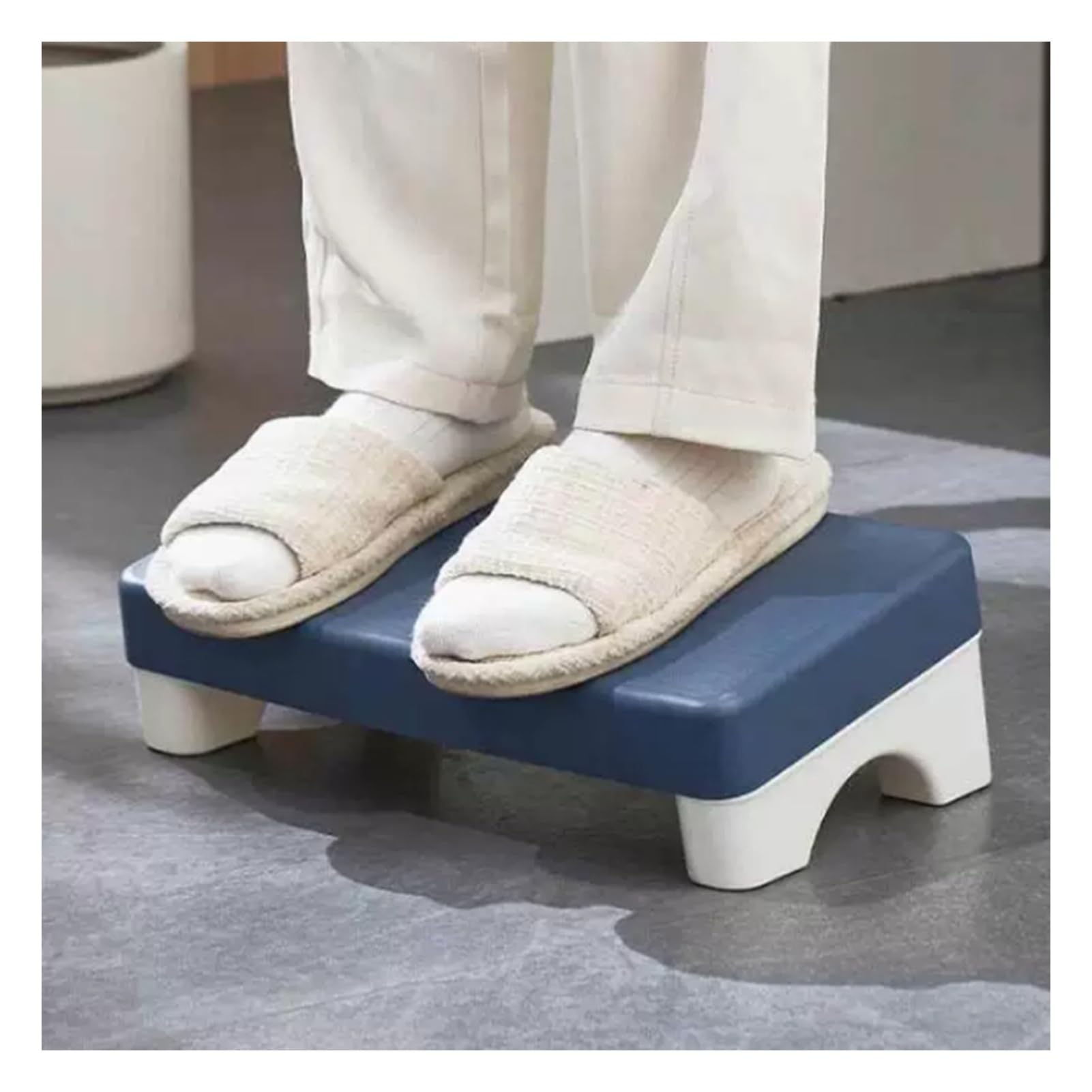Fußstütze For Unter Dem Schreibtisch Bei Der Arbeit,Ergonomischer Fußhocker Mit 20°-Neigungswinkel, Maximale Belastung 150 Kg, Verbessert Die Körperhaltung